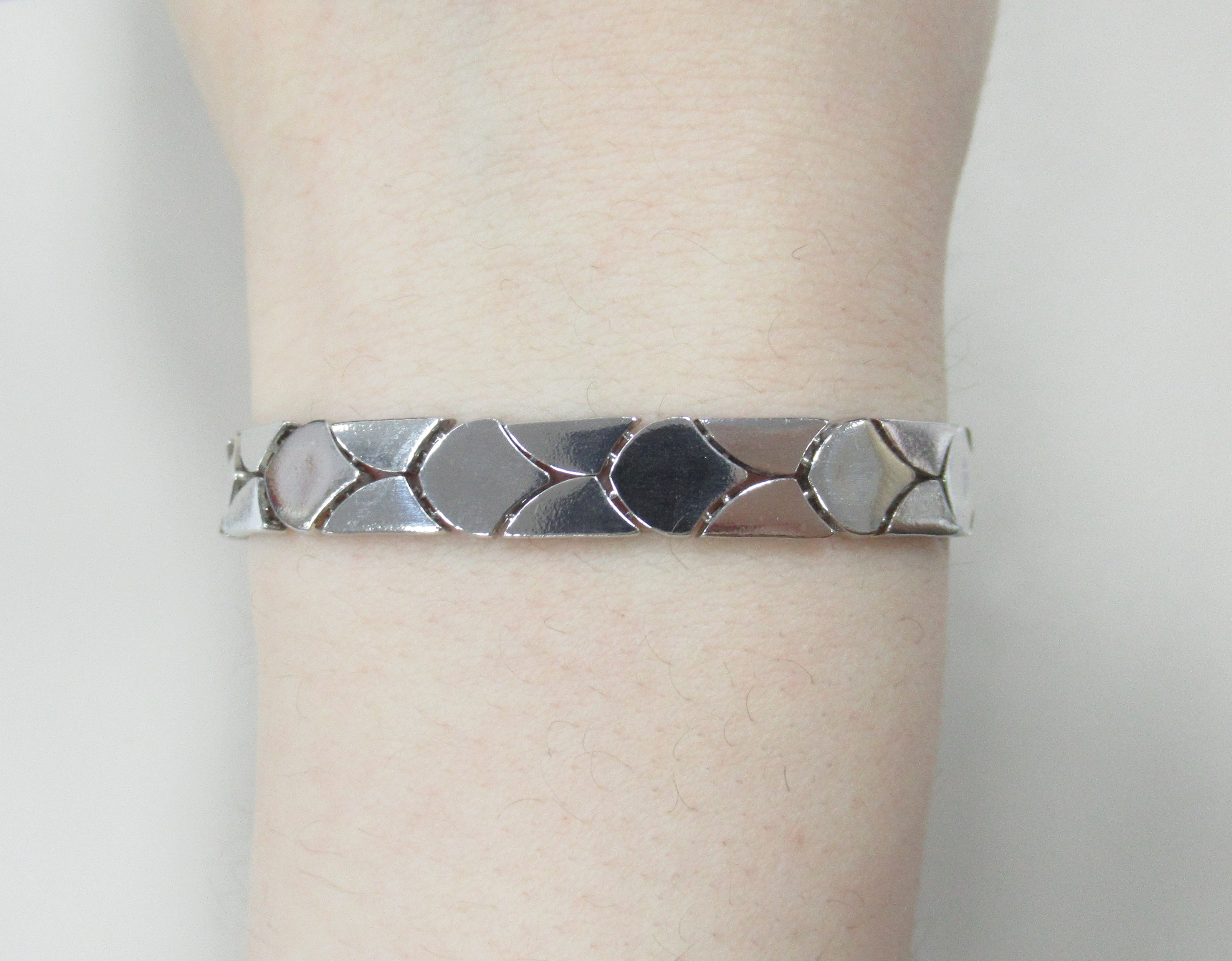 Серебряный браслет плетение "Штампованное"